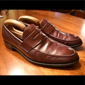 Allen Edmonds Presidio Penny Loafers Oxblood 11.5B